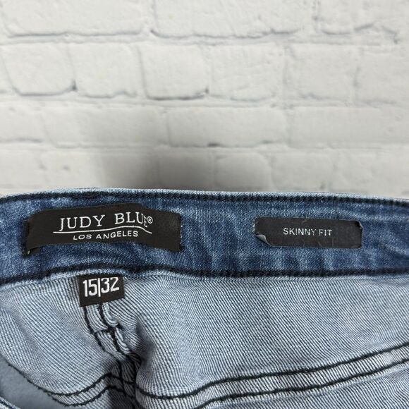 Judy Blue Skinny Fit High Rise Jeans Size 32 Blue Medium Wash Denim Stretch - Picture 3 of 15